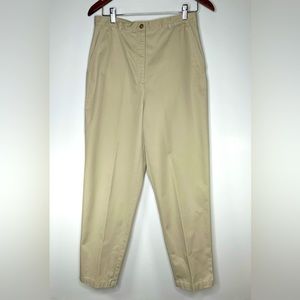 Talbots Beige‎ Khakis Wrinkle Resistant Slacks Sz 10